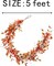Leaves Garland Harvest Garland with Berries Fall Decorations for Wall Window Home Decor
